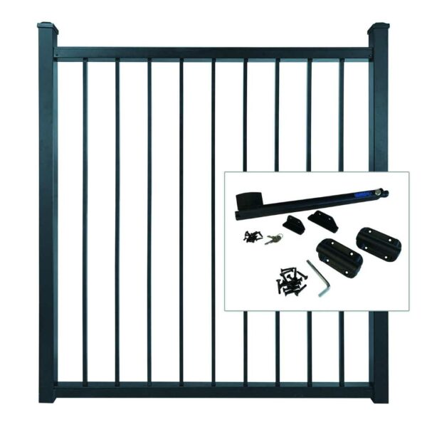 harmony-48in-fence-gate-kit-black