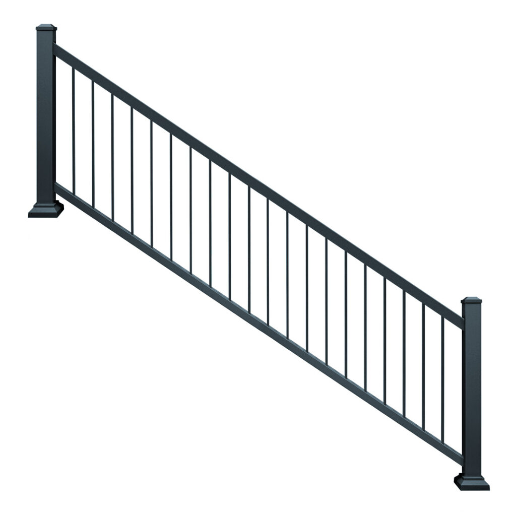 Harmony Railing® 36 in H x 8 ft W Baluster Railing Stair Panel Kit with