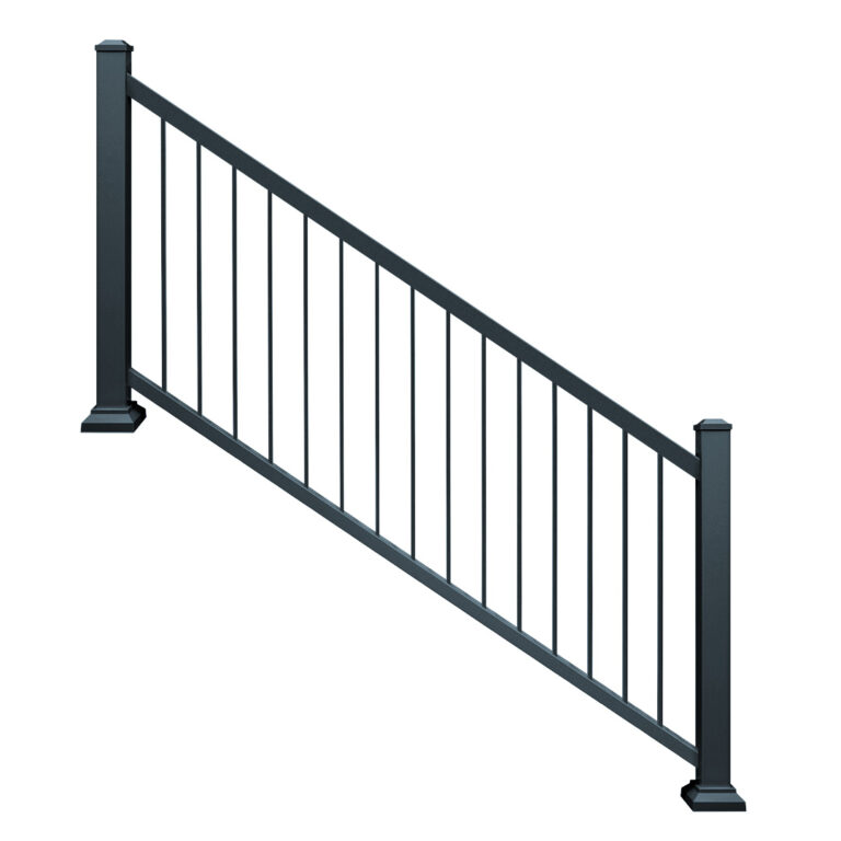 Harmony Railing® 42 in H x 6ft W Baluster Railing Stair Panel Kit with
