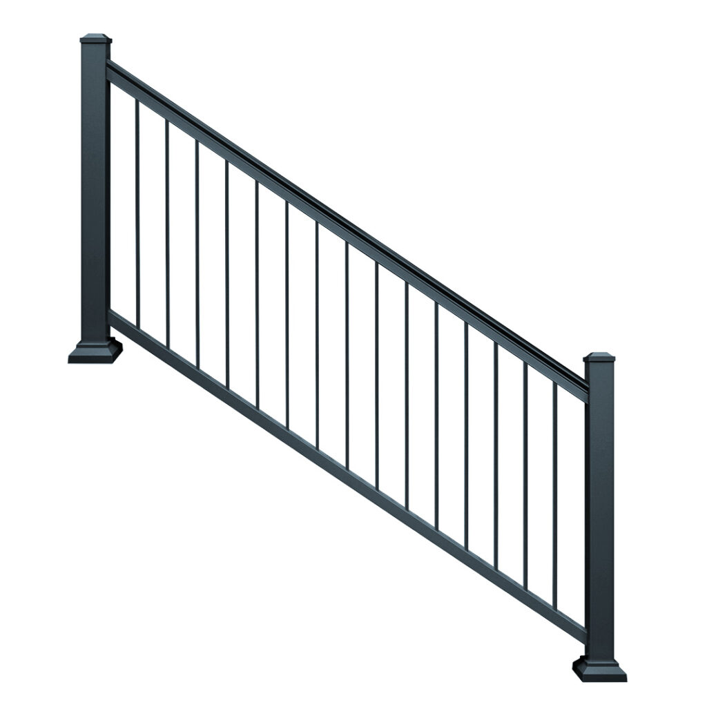 Harmony Railing® 42 in H x 6 ft W Baluster Railing Stair Panel Kit with