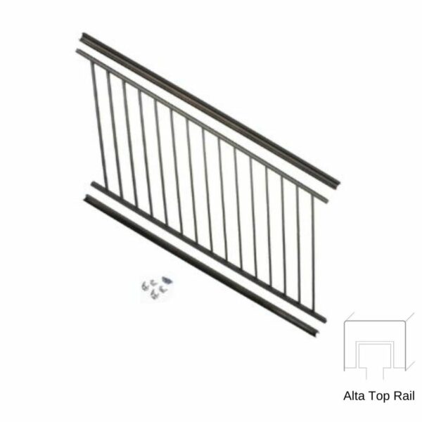 Stair Panel Kit with Alta Top Rail
