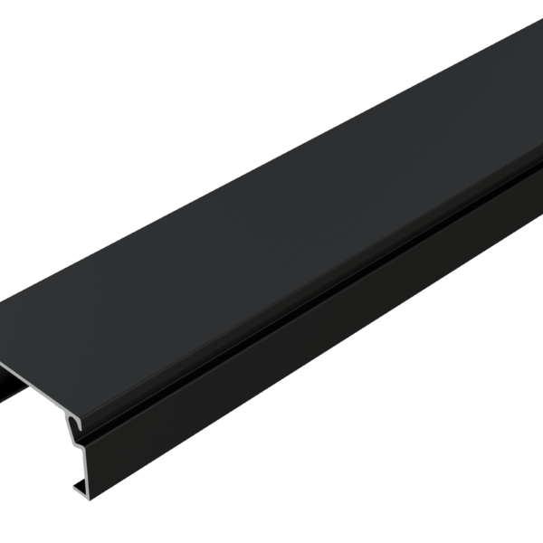 Unpunched Outer Screen Rail - Black
